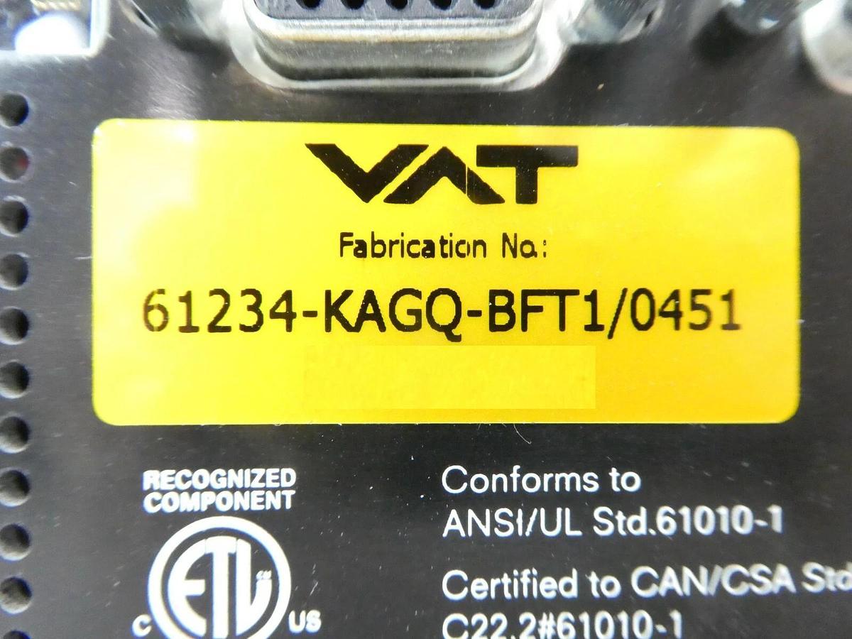 Used VAT 61234-KAGQ-BFT1 Butterfly Valve Control System Series 612 AMAT Scuffed Spare