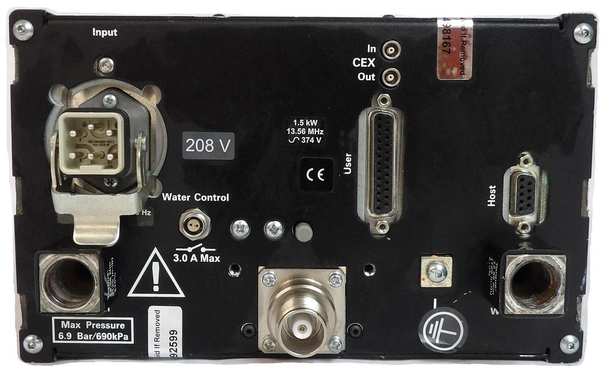 Used Apex 1513 AE Advanced Energy Unmarked RF Generator AMAT Working