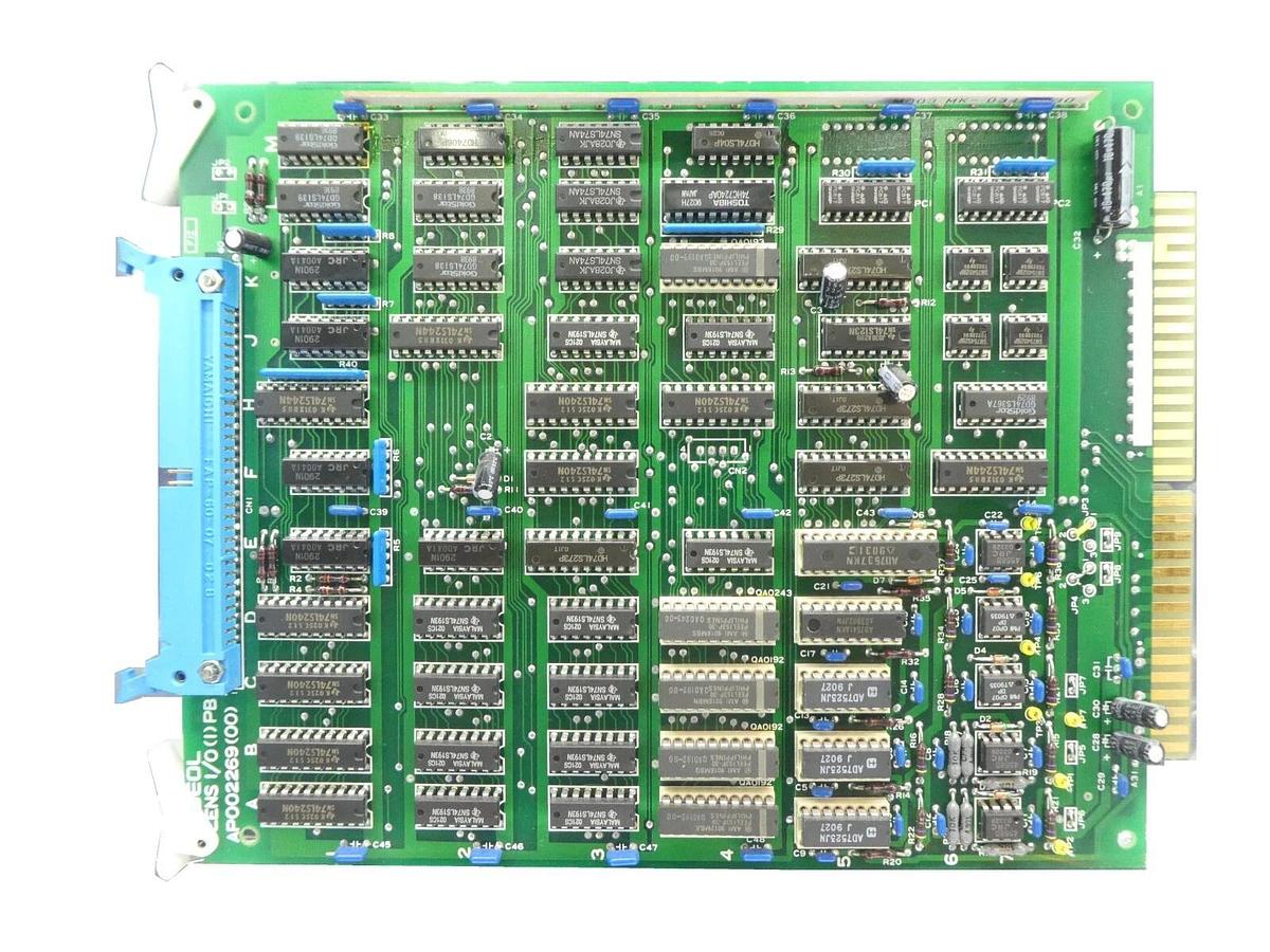 Used JEOL AP002269(00) Lens I/O PCB Card LENS I/O(1) PB JSM-6300F SEM Working Surplus