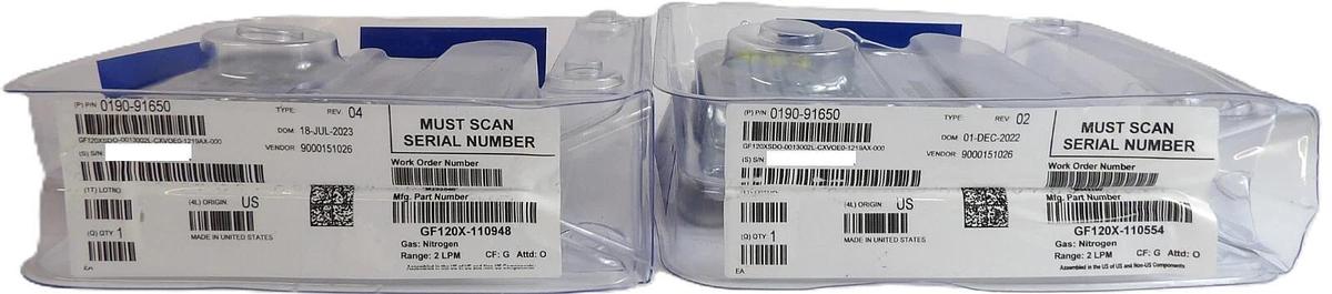 Brooks GF120XSDO Mass Flow Controller MFC 2000 SCCM N2 Lot of 2 New