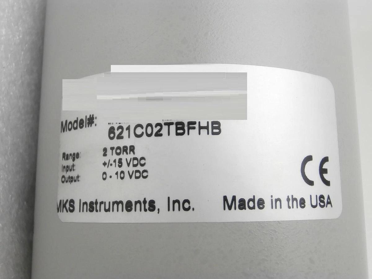 Used MKS Instruments 621C02TBFHB Baratron High Temp Pressure Transducer Set Working