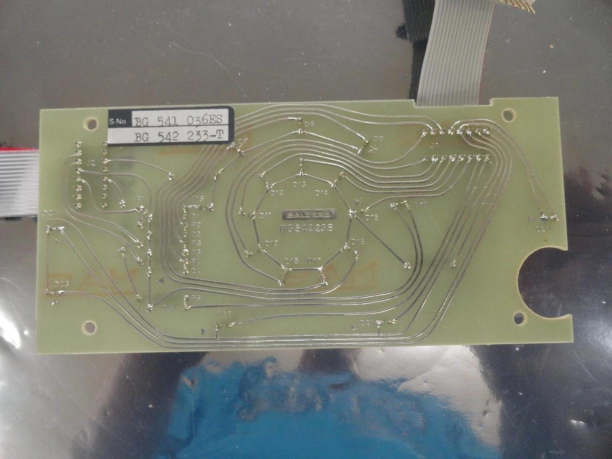 Used Balzers BG 542 233 T Shutter Control Display PCB Board BG 542 236 Used Working