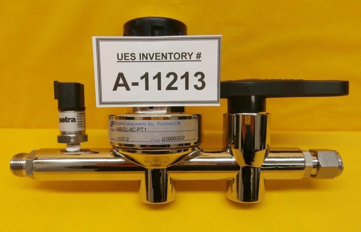 Used Evans Components NB-GGL-8C-PT1 Manual Regulator Manifold 3100B150PG088 Used