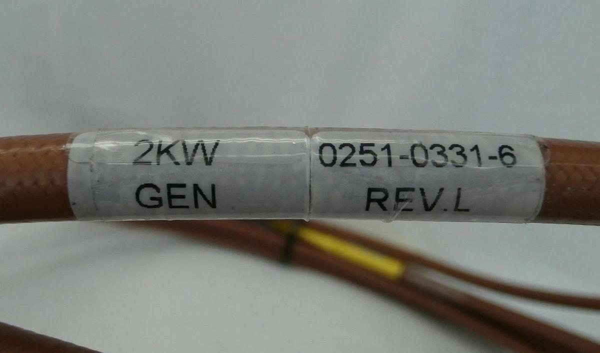 Used RFPP RF Power Products 0251-0331-6 2kW RF Cable Rev. L 24 Foot Used Working