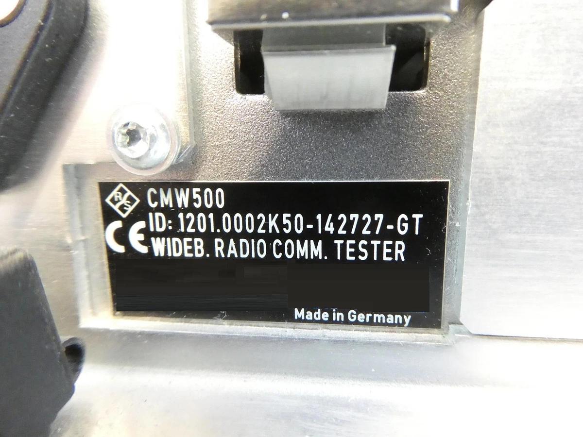 Used Rohde & Schwarz 1201.0002K50 Wideband Radio Comm Tester CMW 500 V 3.5.10 Split