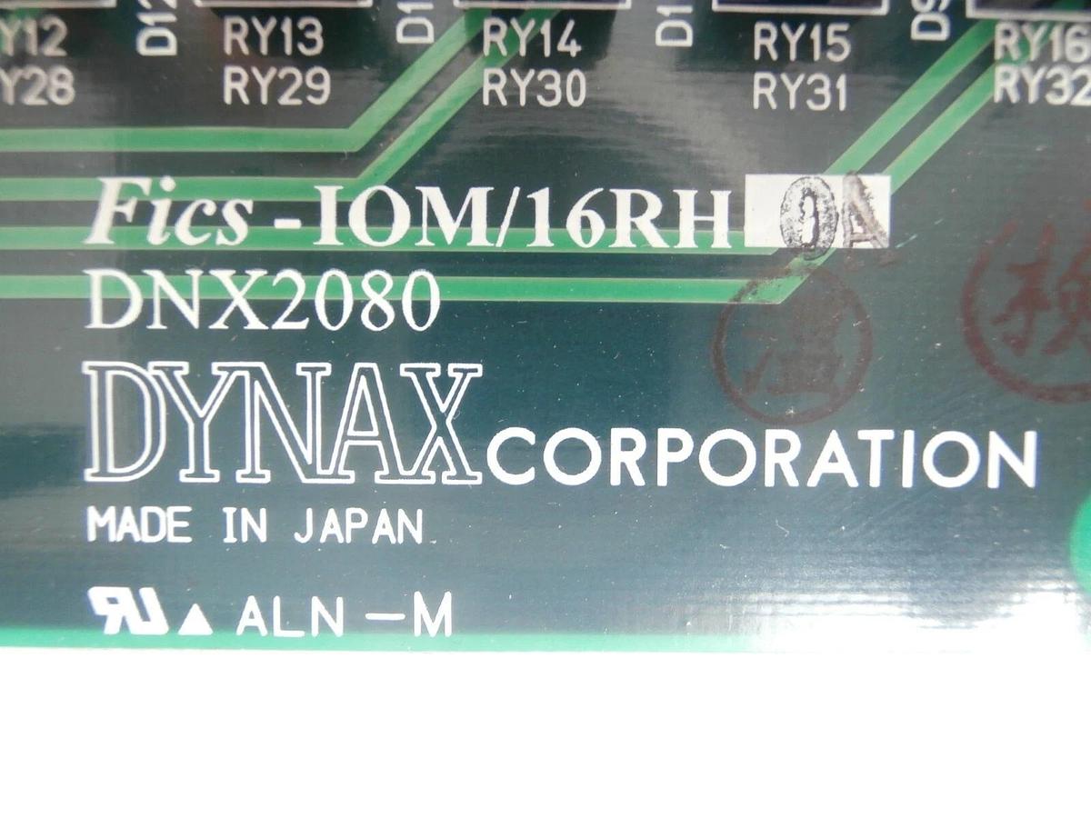 Used Dynax DNX2080 Terminal Relay Board PCB Fics-IOM/16RH0A TEL T-3044SS Working
