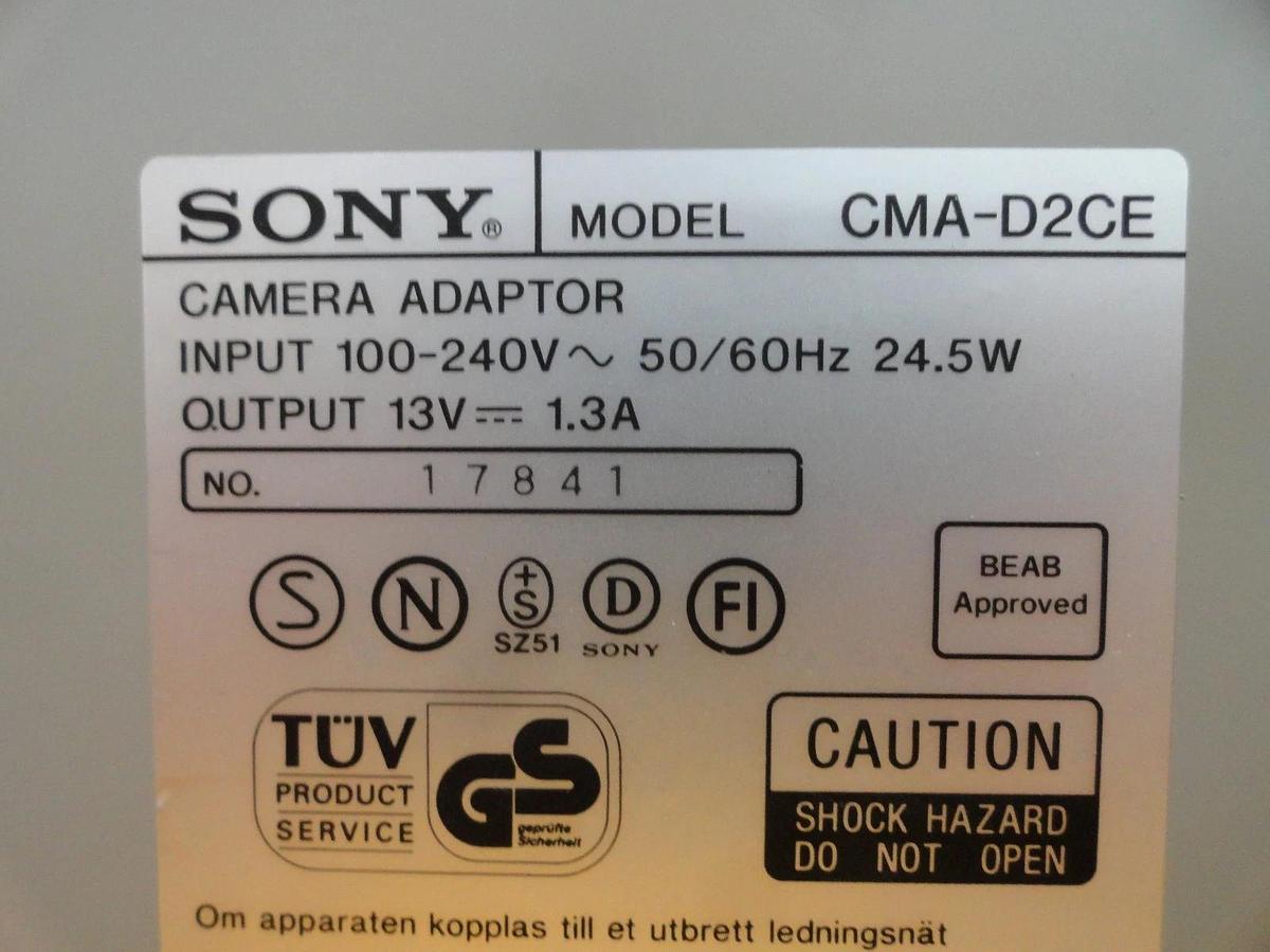 Used Sony DXC-930 3CCD Camera with CMA-D2CE Adaptor AMAT Orbot WF 720 Used Working