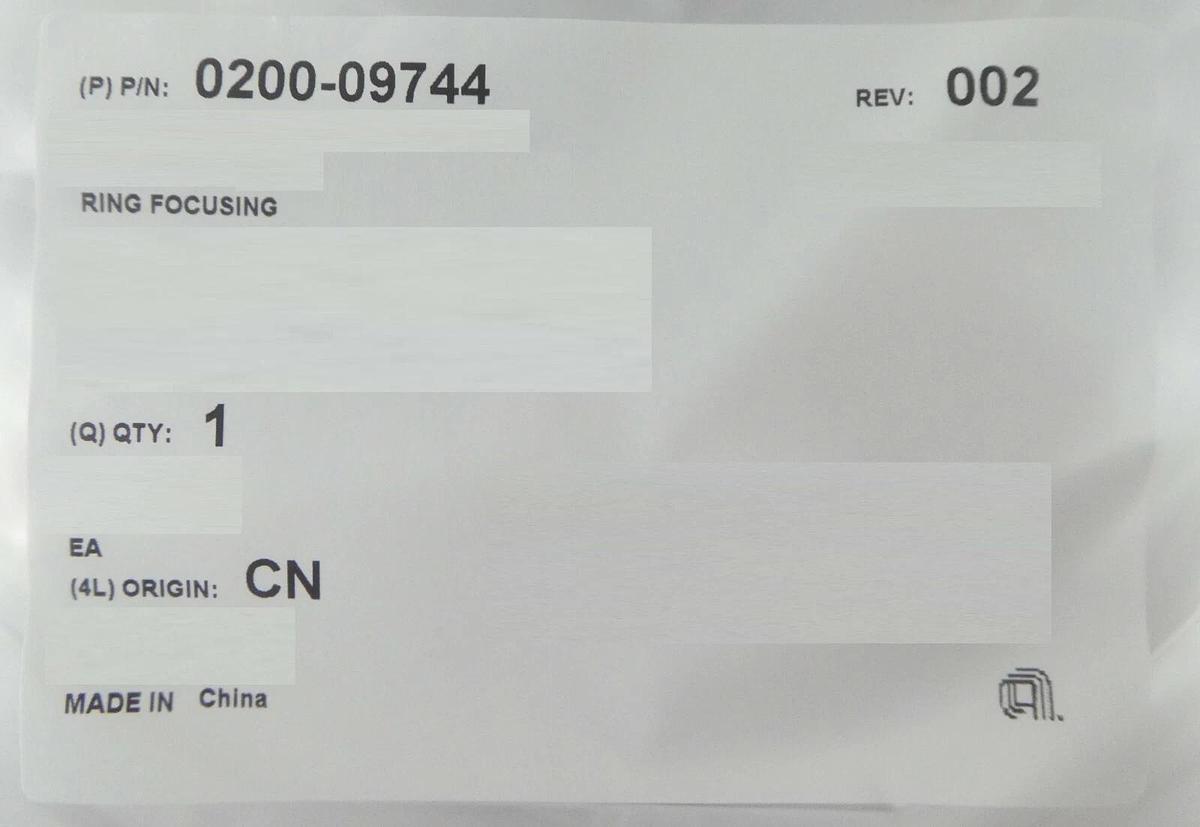 AMAT Applied Materials 0200-09744 150mm Quartz Focus Ring New Surplus