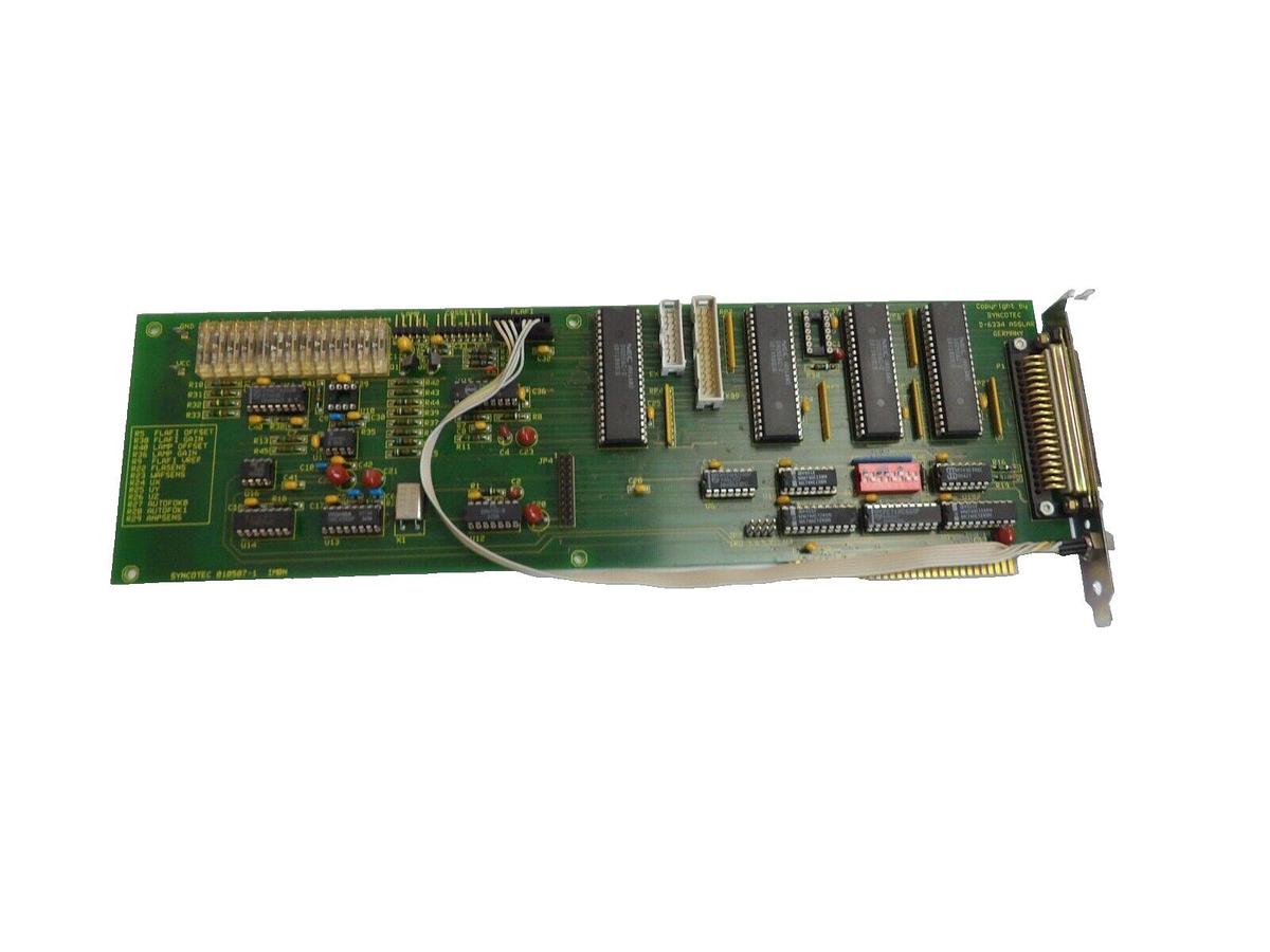 Used Syncotec 010507-1 Lamp/Cassette Controller PCB Card IM8N Working Surplus
