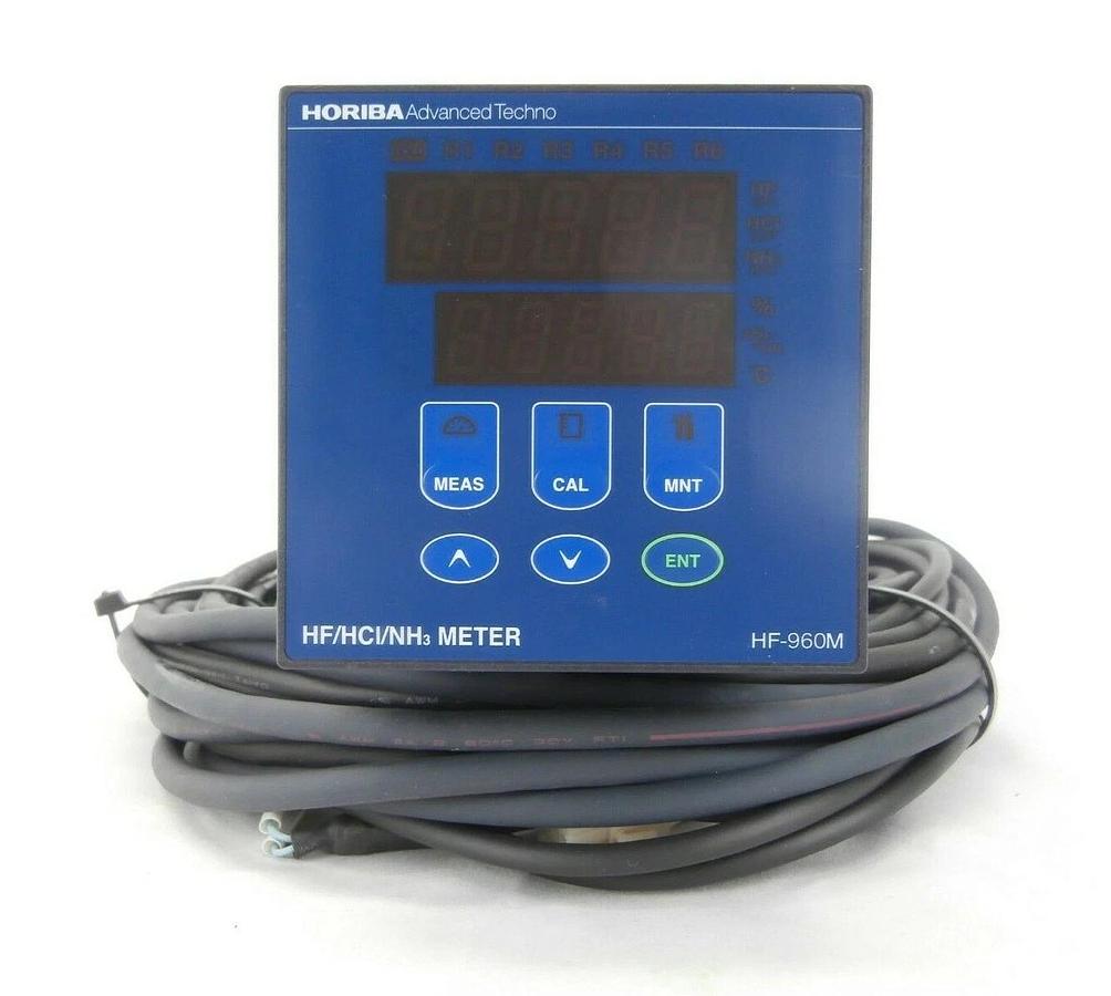Used Horiba Advanced Techno HF-960M Concentration Monitor HF/HCl/NH3 Meter Working