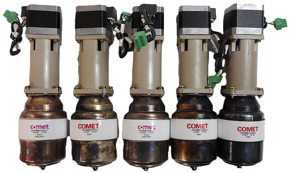 Used Comet CVUN-500BC RF Variable Vacuum Capacitor Lot of 5 Working