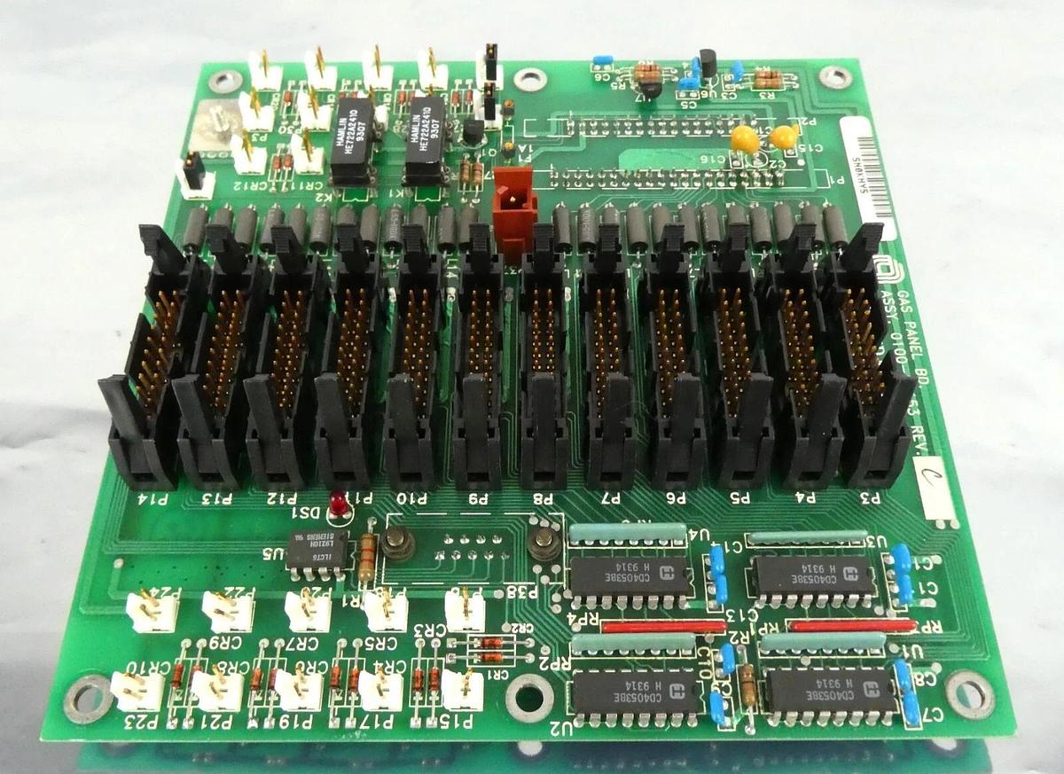 Used AMAT Applied Materials 0100-09153 Gas Panel BD PCB Working Surplus