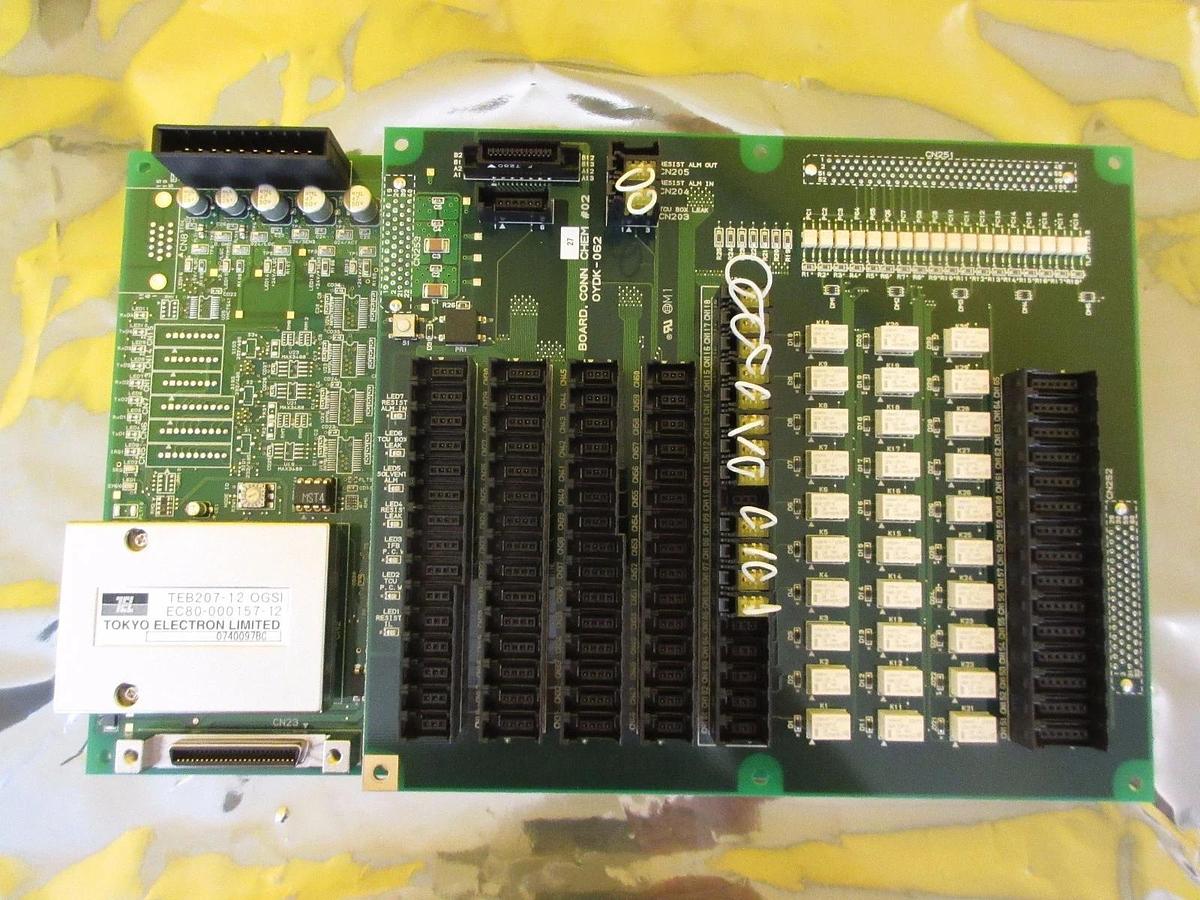 Used TEL Tokyo Electron OYDK-101 IO CHEM #02 PCB Board OYDK-062 Lithius Working