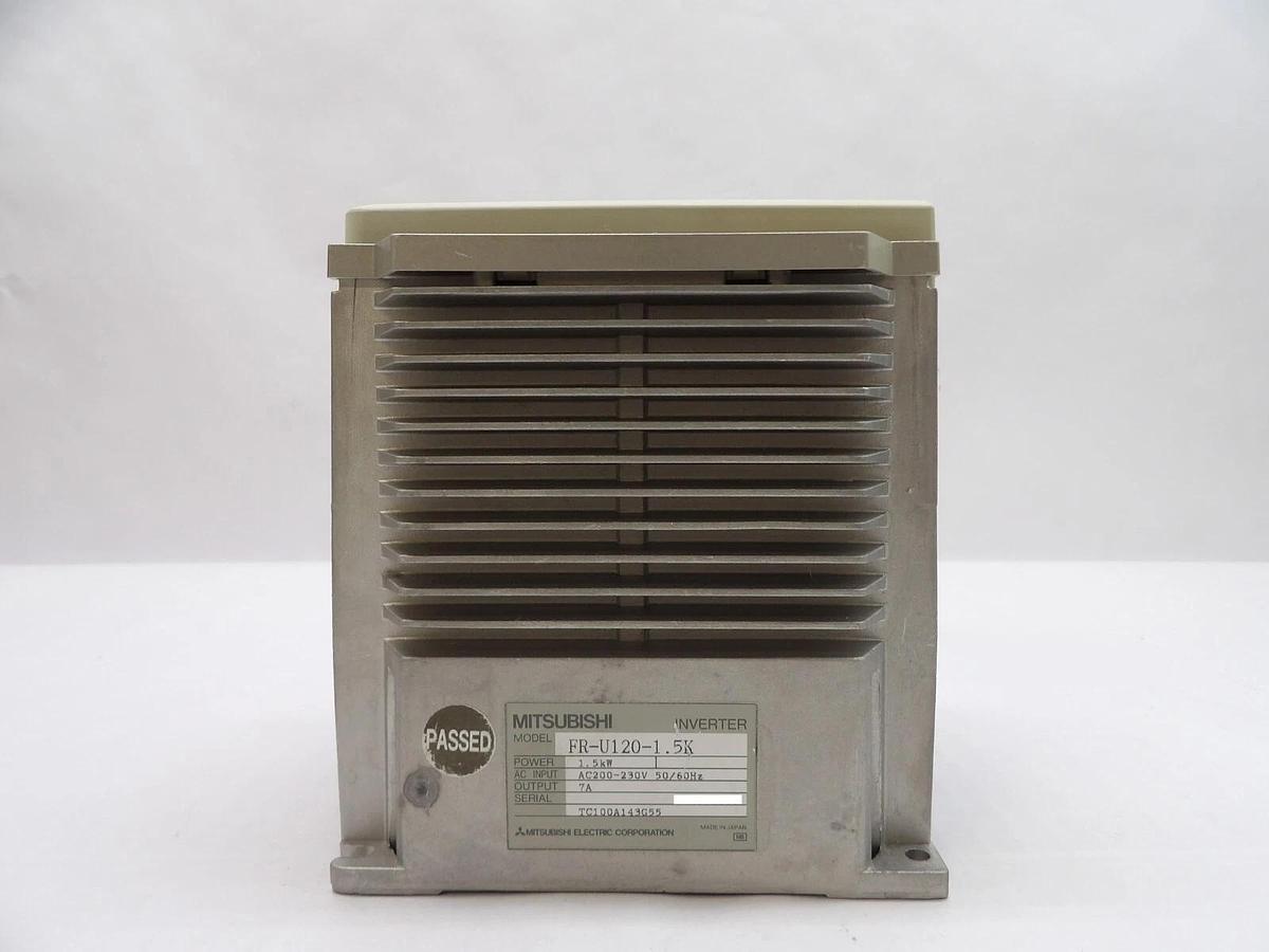 Used Mitsubishi FR-U120-1.5K Inverter Drive Freqrol-U100 Lot of 2 Working Spare