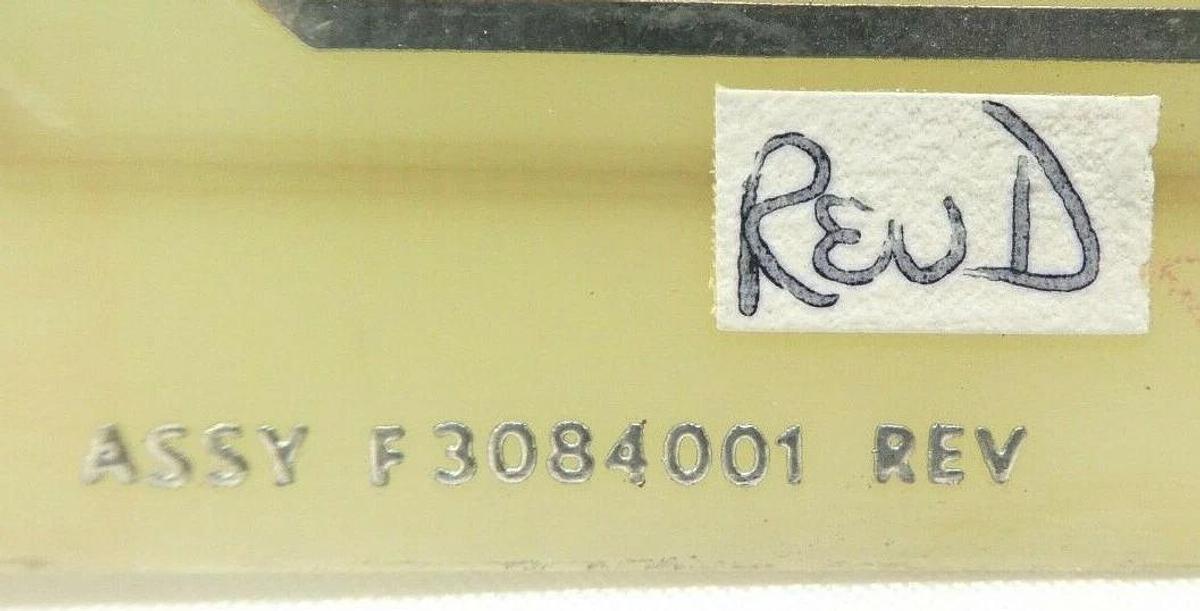 Used Varian Semiconductor VSEA F3084001 Gas Leak Control PCB Card Rev. D Working
