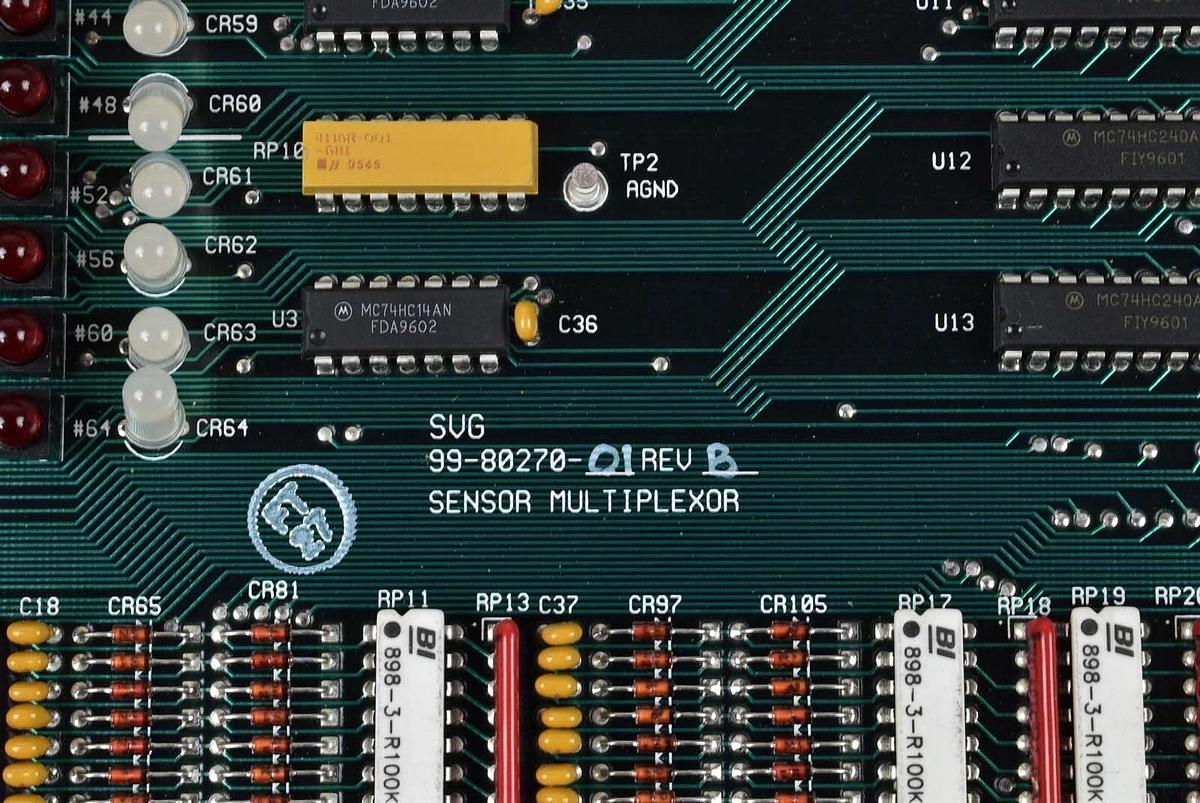 Used SVG 99-80270-01 PCB Sensor Multiplexor Board