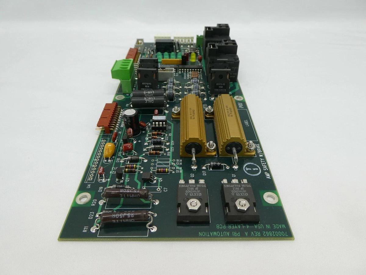 Used PRI Automation 70002862 AMP Safety with Brake Board PCB Working Spare