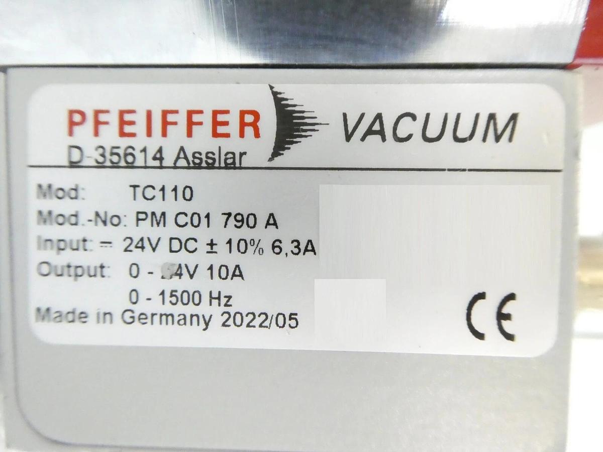 Used HiPace 300 Pfeiffer PM P03 990 Turbomolecular Pump TC 110 Turbo Tested Working