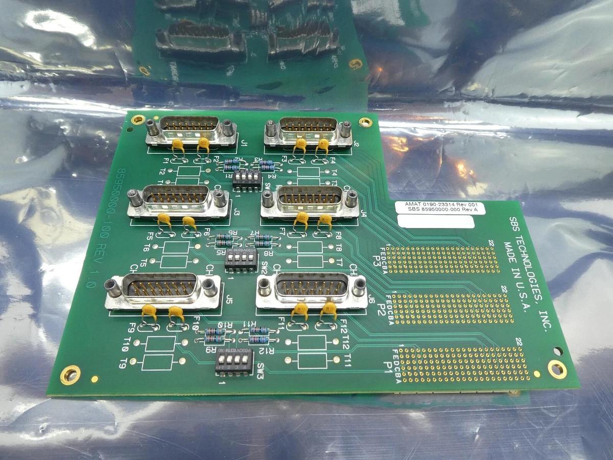 Used SBS Technologies 85950000-000 Interface PCB AMAT 0190-23314 Working Surplus