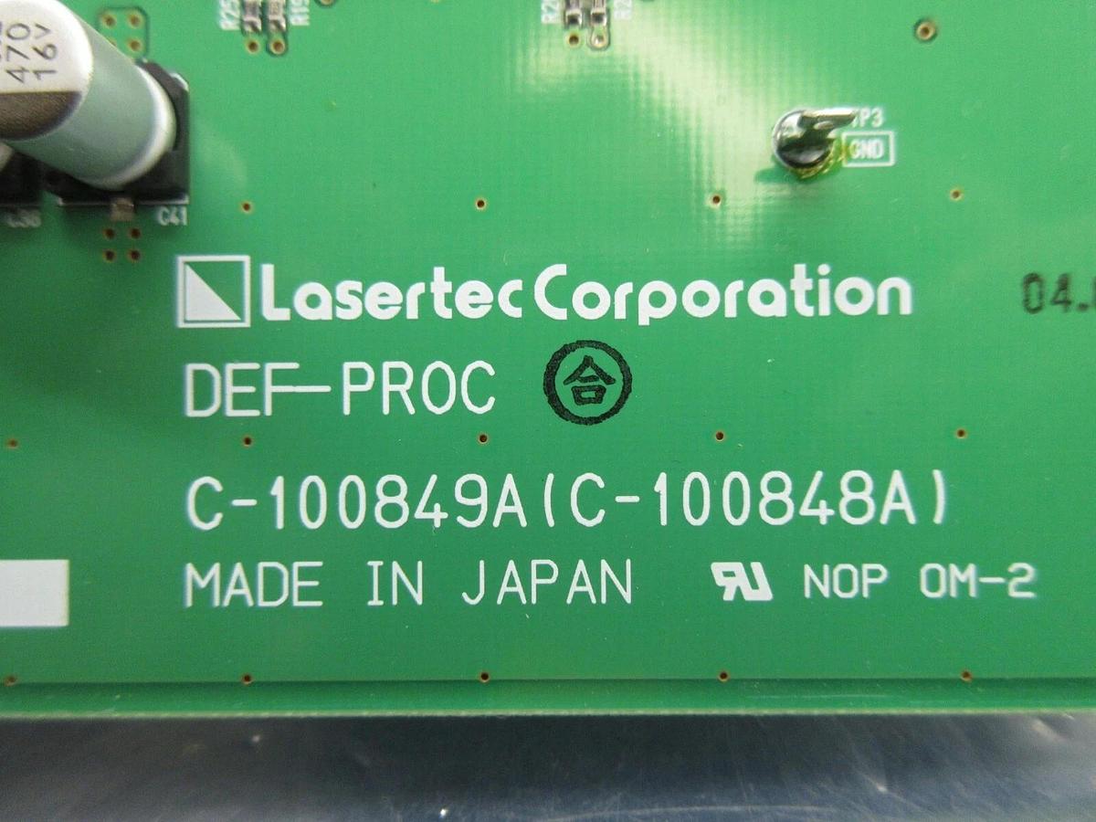 Used Lasertec C-100849A Processor PCB Card DEF-PROC C-100848A Working Surplus