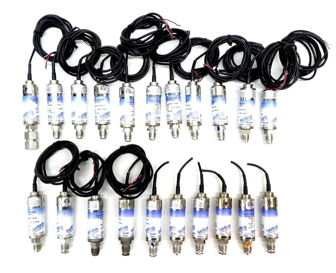 Used Setra 225GZ02PCC4N106 Pressure Transducer Model 225 Reseller Lot of 21 Working