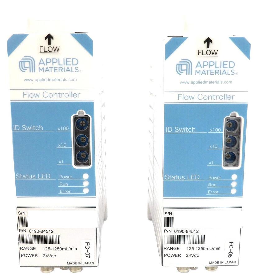 Used AMAT Applied Materials 0190-84512 Flow Controller 125-1250mL Lot of 2 Working
