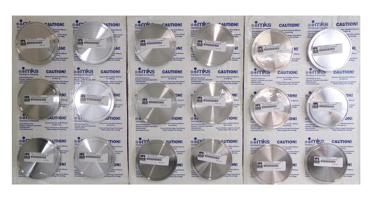 MKS Instruments 100760108 NW80 Vacuum Blank Off HPS 60-00044-00 Lot of 18 New