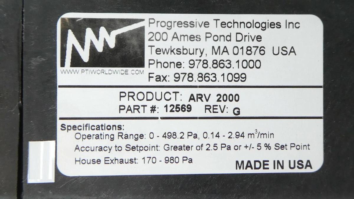 Used PTI Progressive Technologies 12569 Input/Output Controller ARV 2000 TEL Surplus
