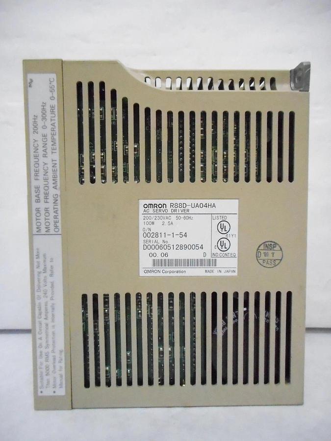 Used Omron R88D-UA04HA AC Servo Driver Used Working