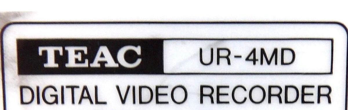Used TEAC 04907034602001 High-Definition Digital Video Recorder UR-4MD Working Spare