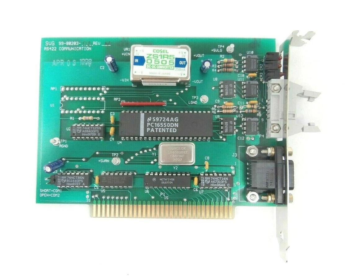 Used SVG Silicon Valley Group 99-80203-02 RS422 Communication PCB Card Rev. N Spare