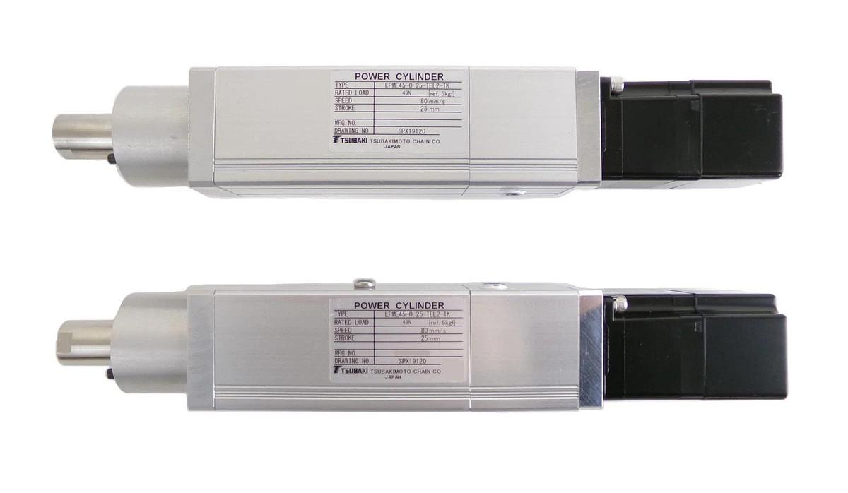 Used Tsubakimoto LPME45-0 Power Cylinder Servo Motor Lot of 2 Working
