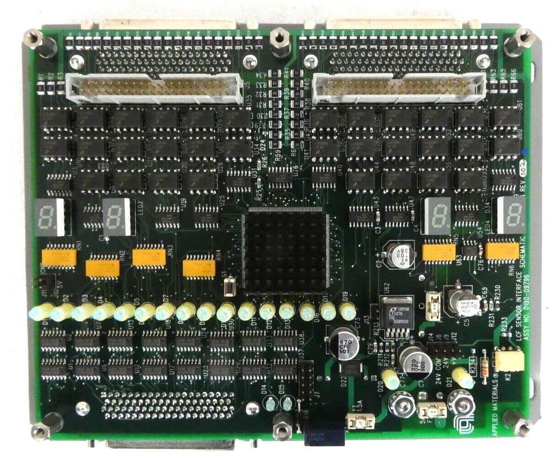 Used AMAT Applied Materials 0190-09796 LCF Sensor Interface PCB Module Working