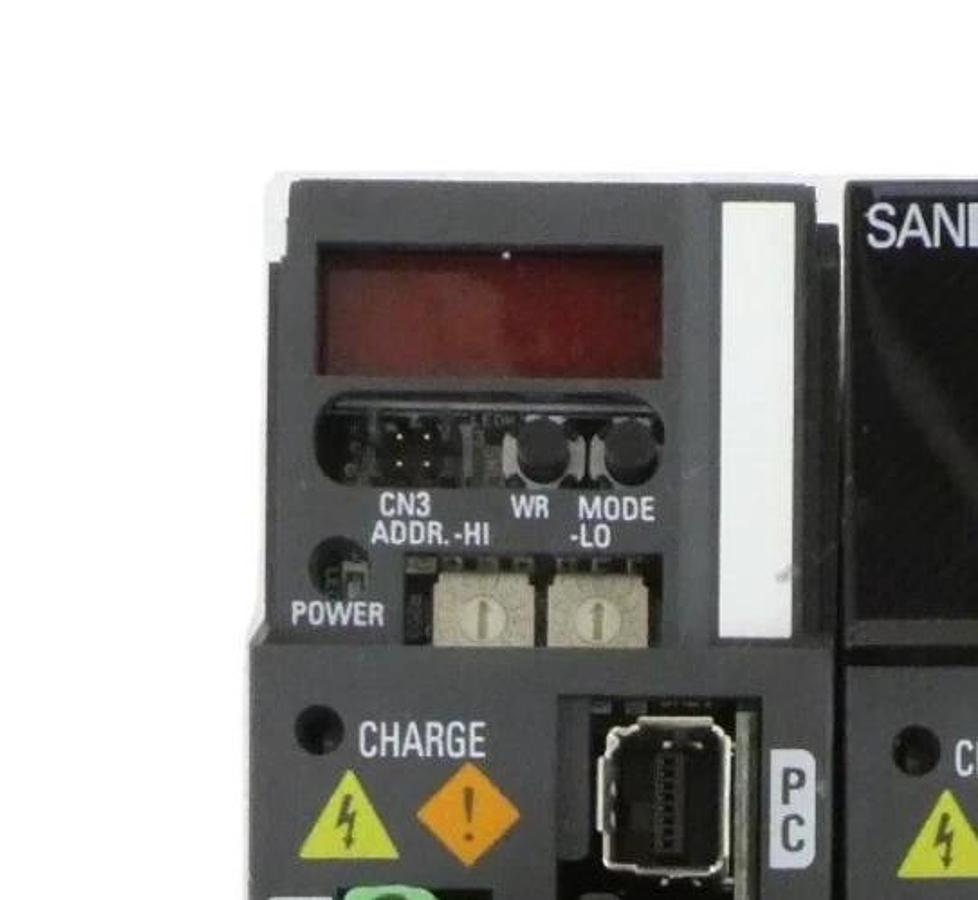 Used Sanyo Denki RS2A01A2HA5A00 AC Servo Amplifier SANMOTION R Lot of 2 Working