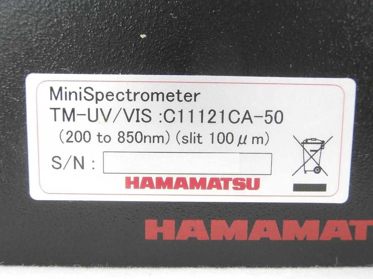 Used Hamamatsu C11121CA-50 UV/VIS Spectrometer TM-UV/VIS Type III Working Surplus