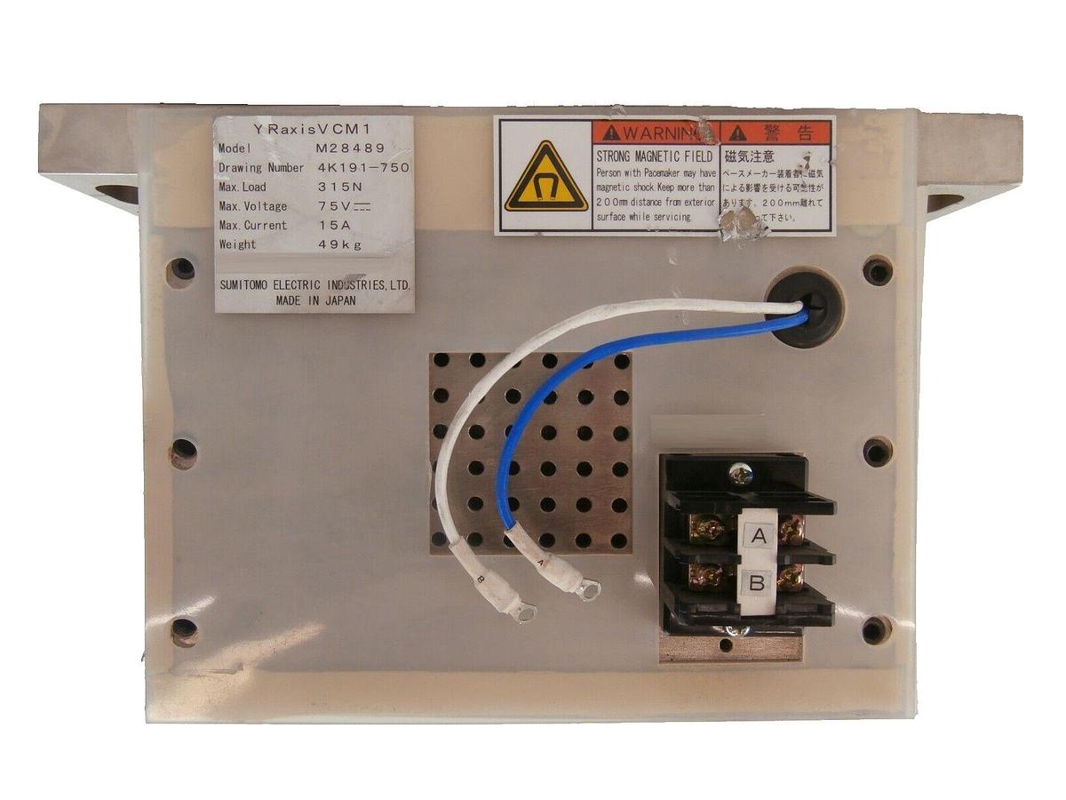Used Sumitomo Electric M28489 YR Axis VCM1 Nikon 4K191-750 NSR-S205C Working Surplus