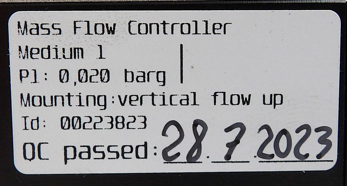 Burkert 8626 MFC Mass Flow Controller 50.0 N1/min Natural Gas New Surplus