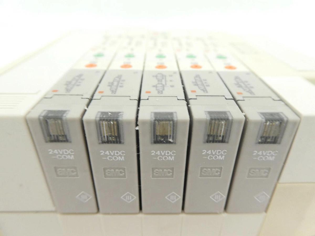 Used SMC 5-Port Pneumatic Manifold SZ3360-5NL0Z Reseller Lot of 6 Working Surplus