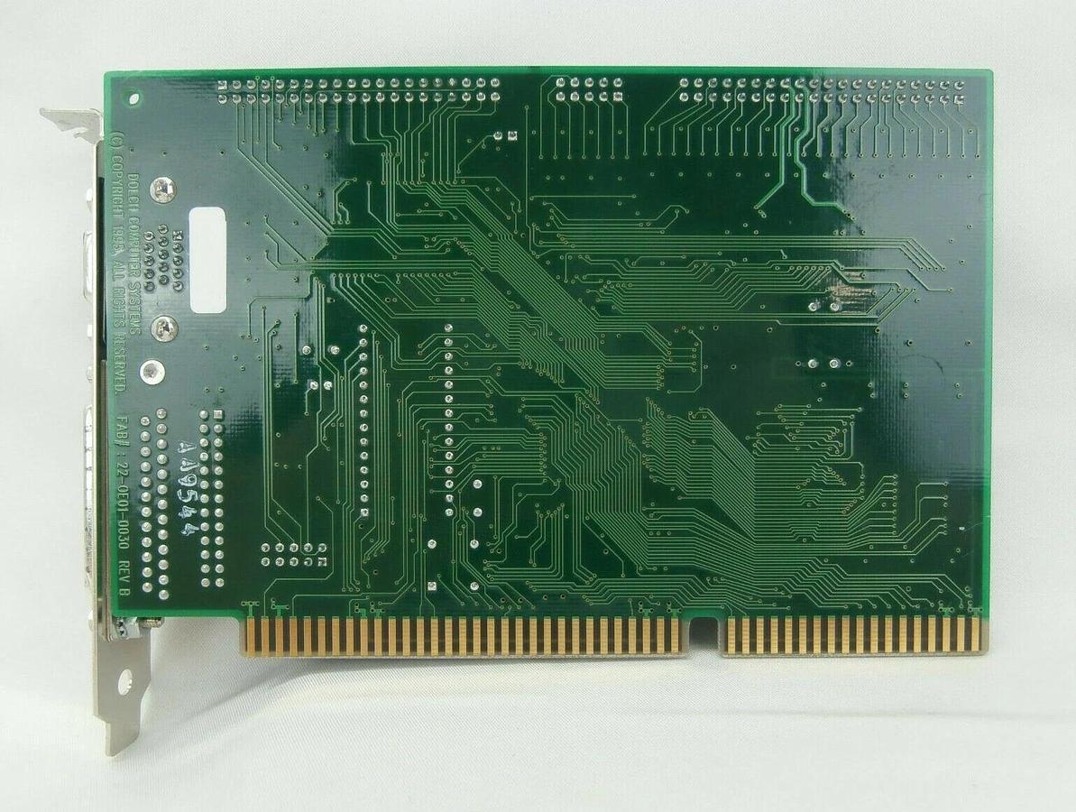 Used Dolch Computer Systems 21-0E01-0030 ISA Video PCB Card 22-0E01-0030 SVG 90S