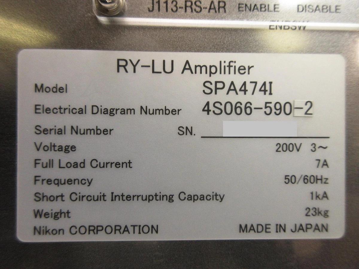 Used Nikon 4S066-590-2 RY-LU Amplifier Module SPA4741 4S013-684-1 NSR Working