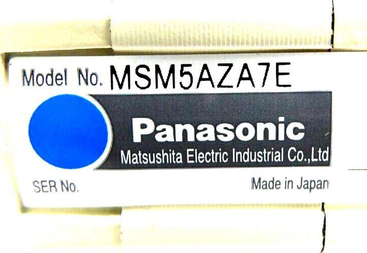 Used Panasonic MSM5AZA7E AC Servo Motor TEL 1380-104542-11 Lot of 2 Working Surplus