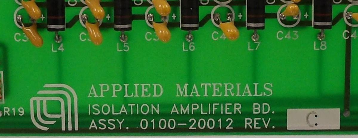 Used AMAT Applied Materials 0100-20012 Isolation Amplifier PCB Card Lot of 3 Working