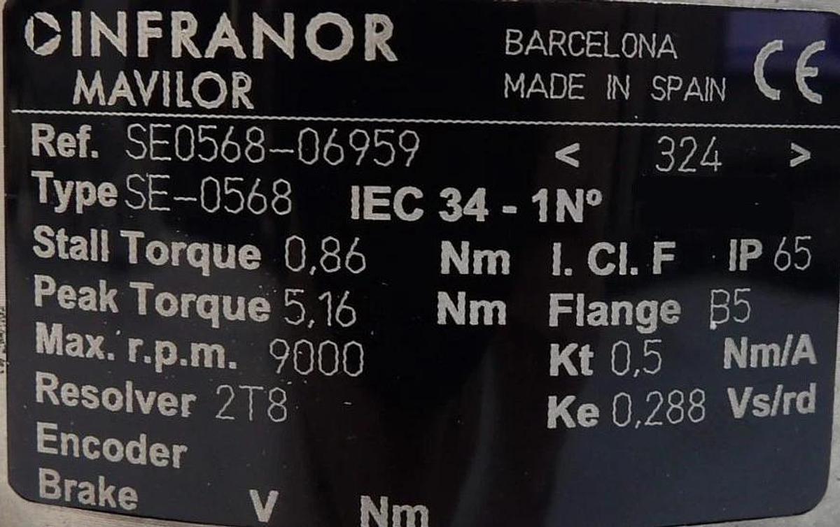 Infranor Mavilor SE0568-06959 Automation Servo Motor SE-0568 New Surplus