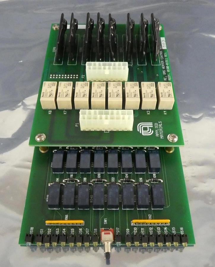 Used AMAT Applied Materials 0100-01911 AC Gas Heater Control Module PCB Working