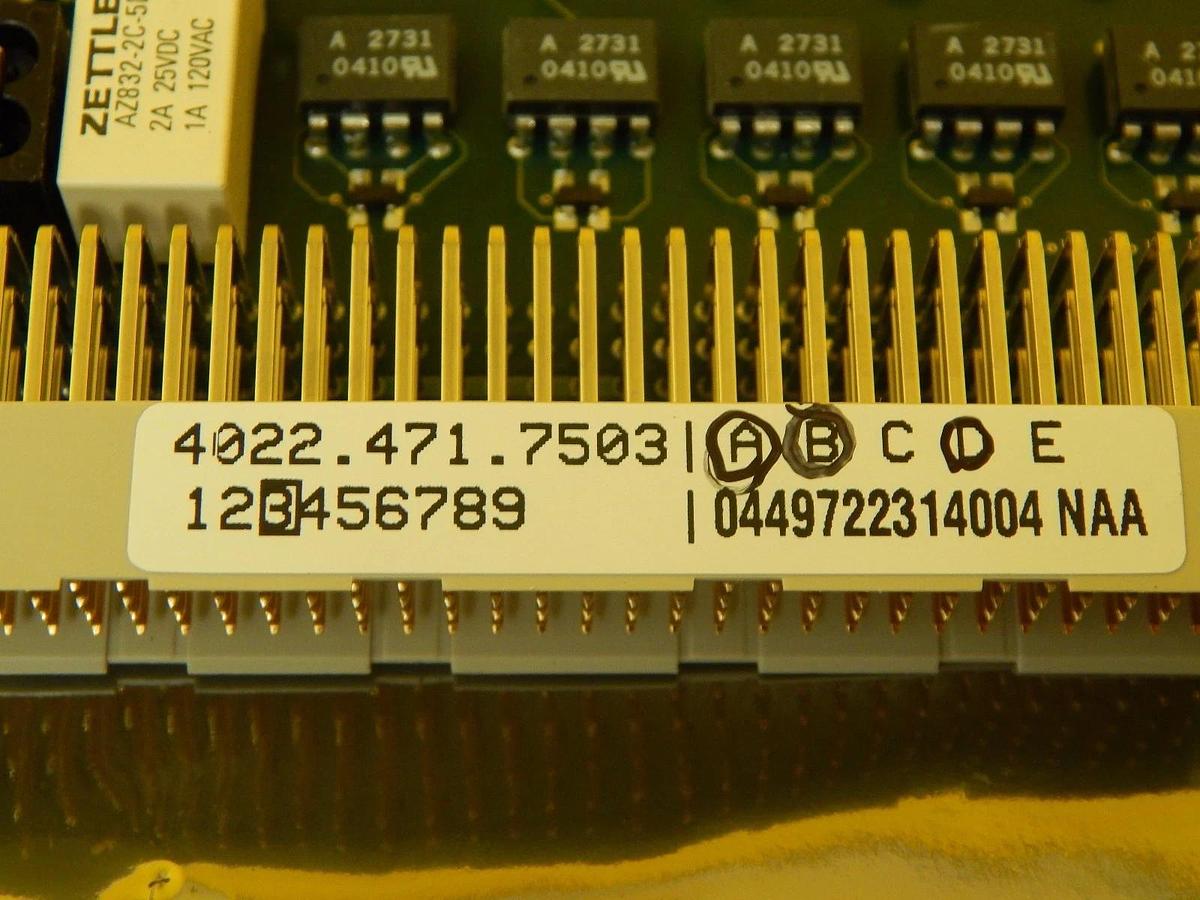 Used ASML 4022.471.7503 HSSL Process Control Board PCB VME Card Used Working