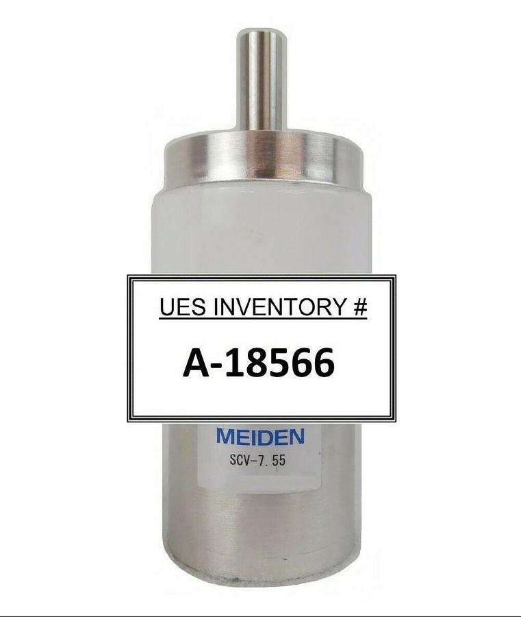 Used Meiden SCV-7.55 Vacuum Variable Capacitor VM Series 13.56 MHz Working Surplus