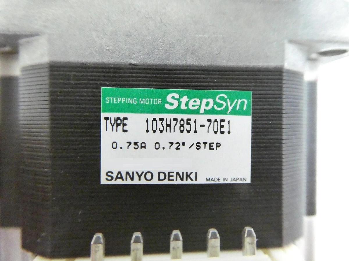 Used Sanyo Denki 103H7851-70E1 5-Phase Stepping Motor StepSyn Reseller Lot of 6