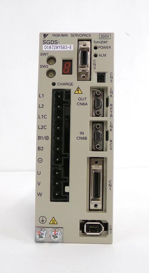 Used Yaskawa Electric SGDS-01A72AY583-E Servo Drive SERVOPACK Lot of 2 Working