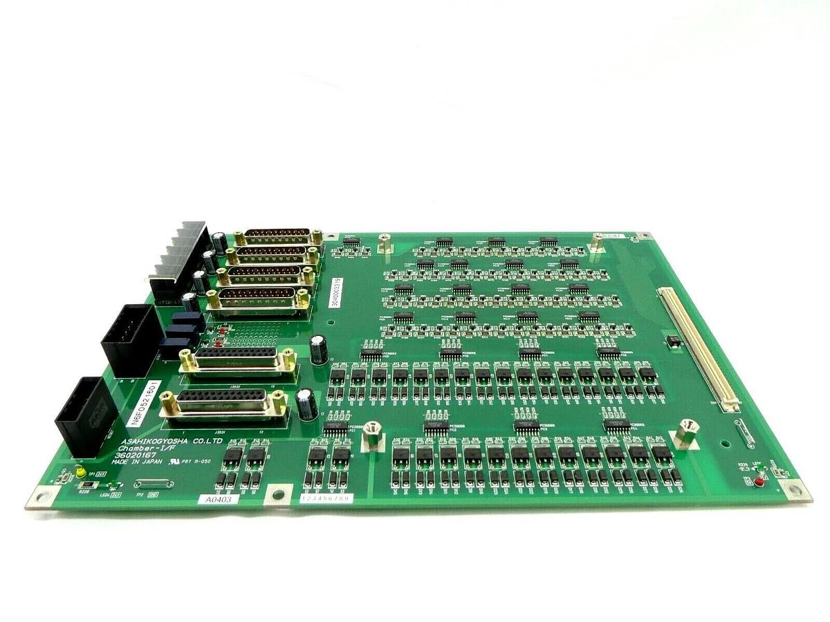 Used Asahi Kogyosha 36020167 Chamber I/F Board PCB NSR System Working Spare