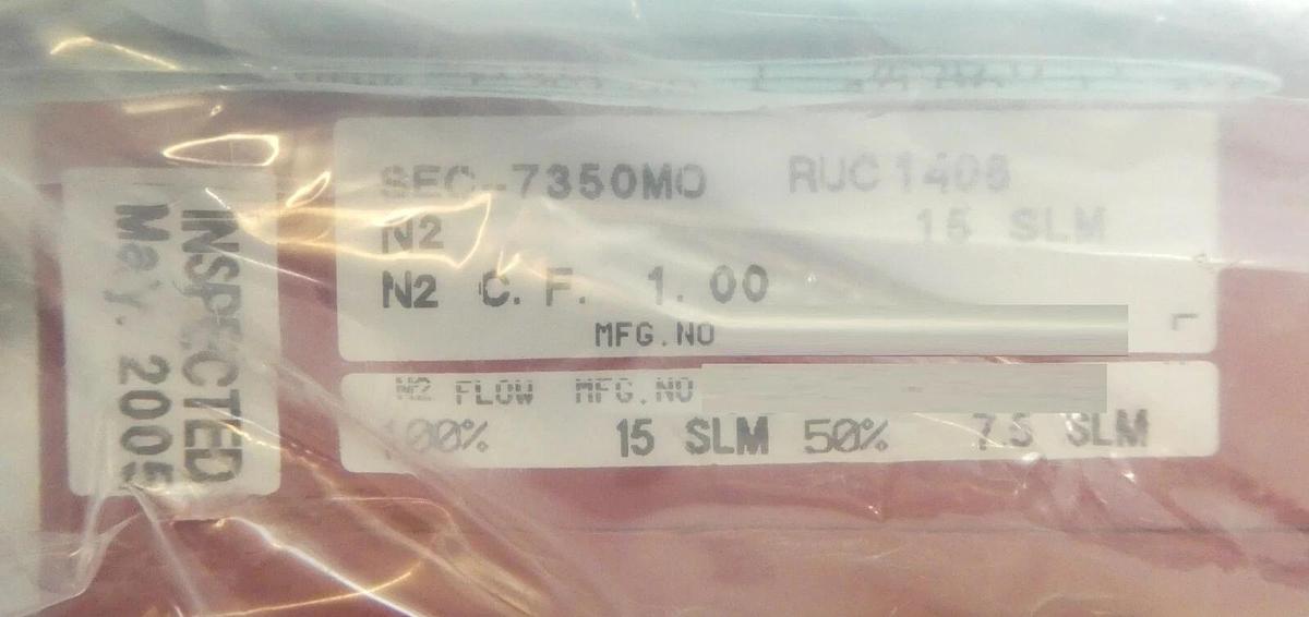 Horiba STEC SEC-7350MC Mass Flow Controller MFC Mattson Technology 37100822 New